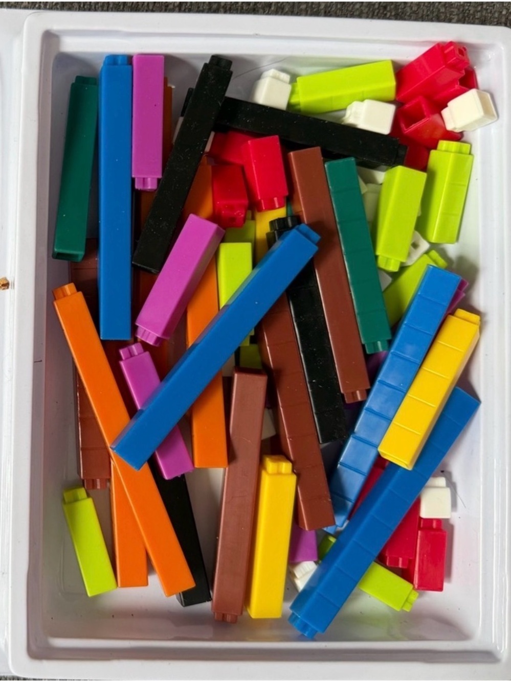 Exploring Mathematics Cuisenaire Connecting Rods Multicolor Educational Toy Set